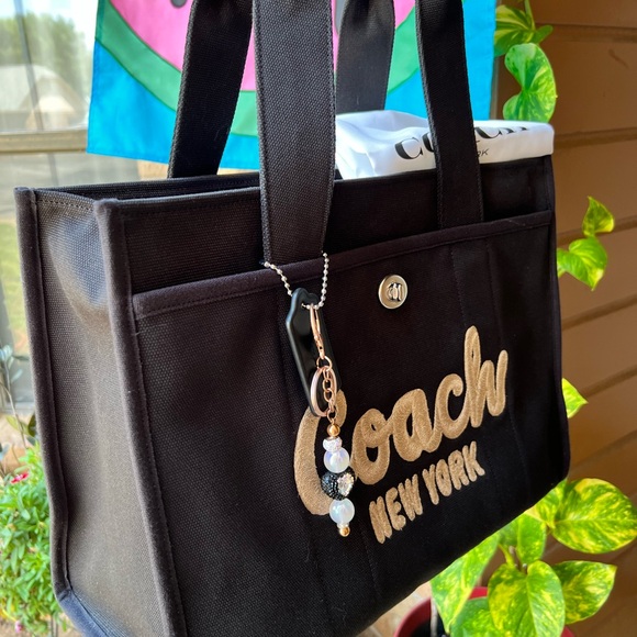 Coach Cargo Canvas Tote Bag 42 Black NWOT - Picture 1 of 15